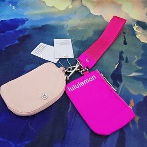 Lululemon Pink and Rose Wristlet